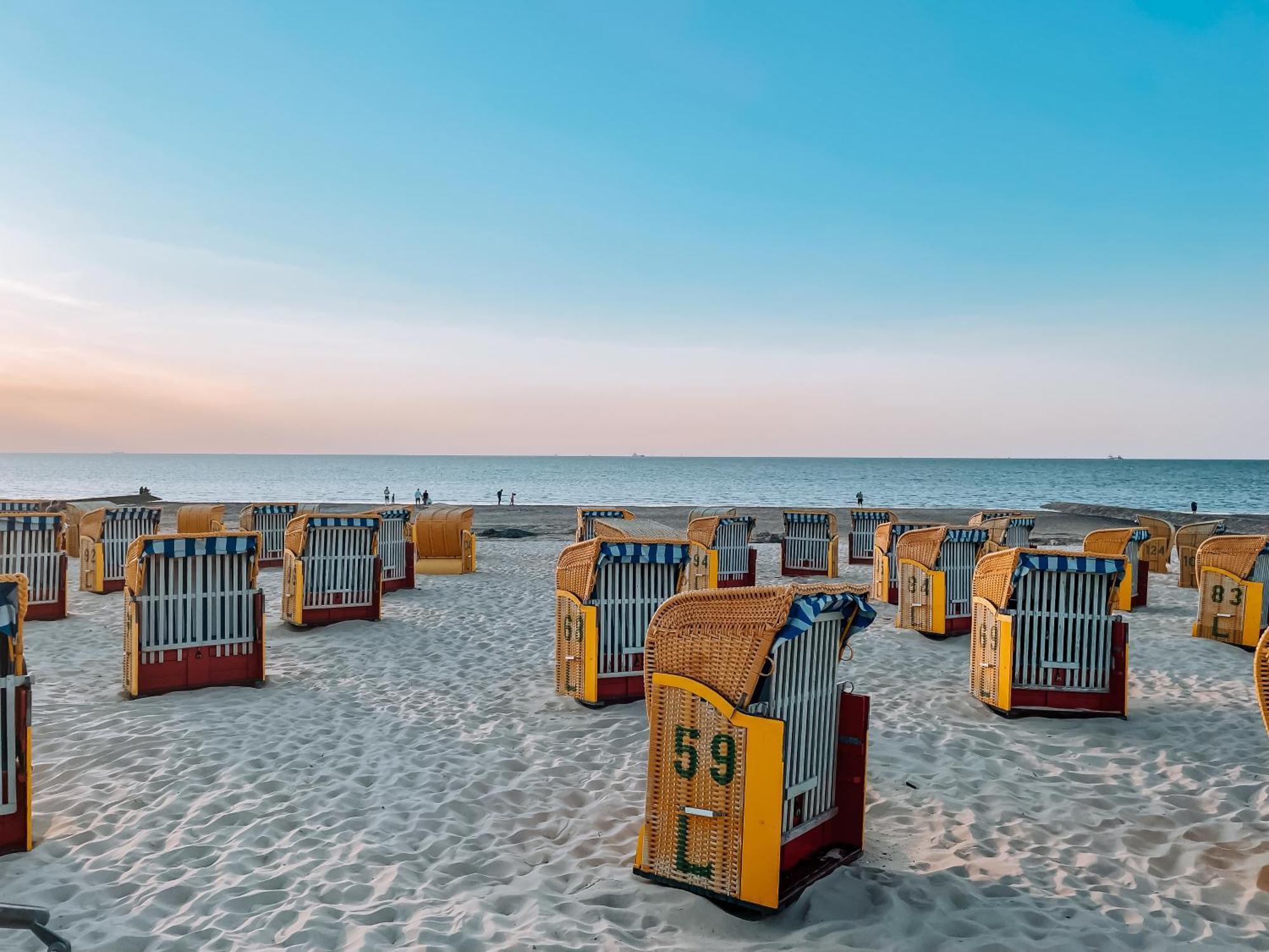 Modernes Apartment Direkt Am Strand Cuxhaven Esterno foto
